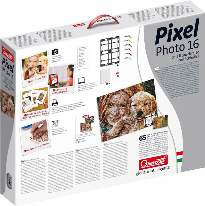 Quercetti 00842 Pixel Photo-16 tab, Steckspiel, Multi