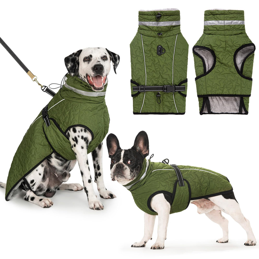 Hundejacke Winter Mantel Hund Wasserdicht Regen Hundemantel Warm Reflektierend Wintermantel Hund Fle