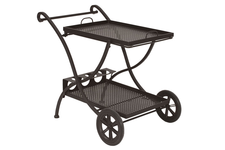 MBM 169473 Servierwagen Romeo, 94 x 65 x 82 cm, Eisengestell marone antik