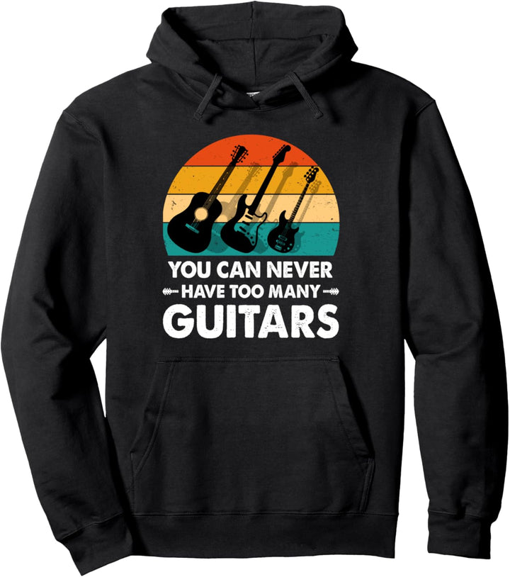 musikdesign mit gitarren, Noten für Gitarrenfans Pullover Hoodie