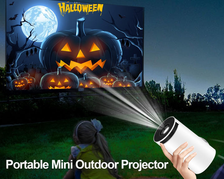 Mini Beamer 4K Unterstützt Android 11, Smart Projector 5G WiFi 6 BT 5.0, Mini Projektor Full HD 1080