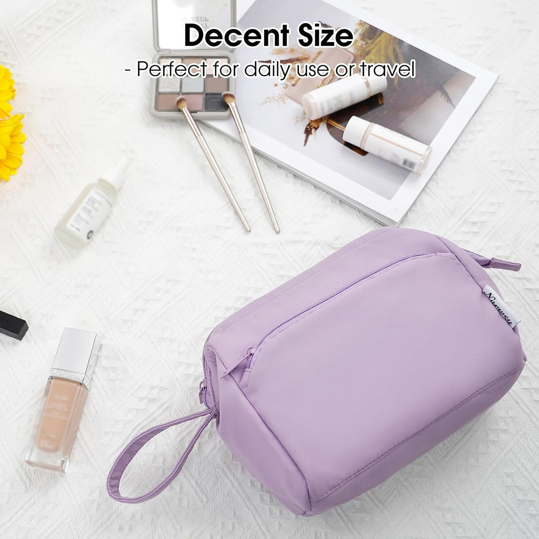 Narwey Klein Kulturtasche Damen Kulturbeutel Kosmetiktasche Schminktasche Reise Make-up-Tasche mit G