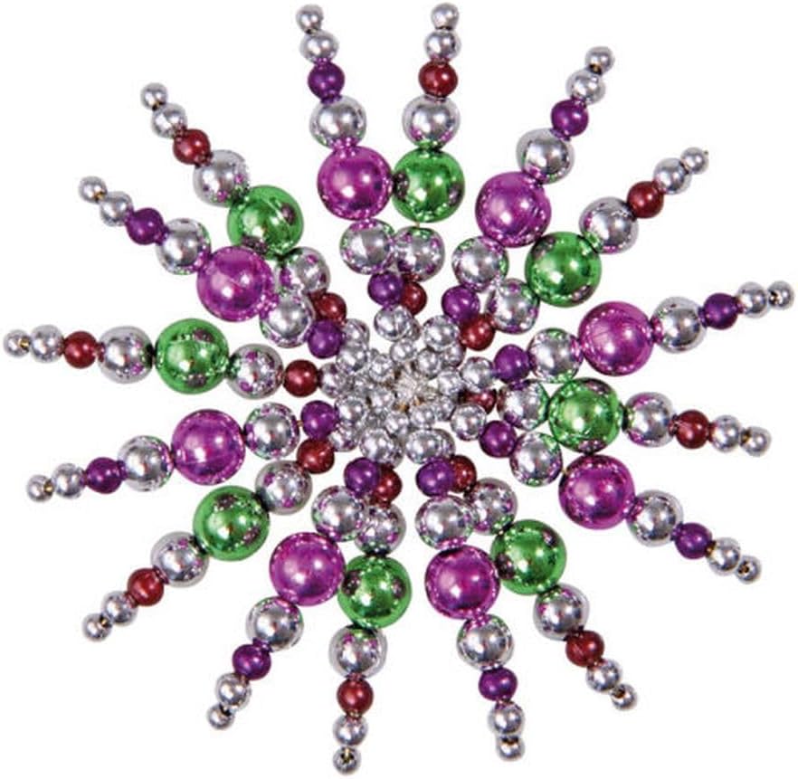 Betzold Drahtsterne-Komplett-Set | Bastelset, Weihnachtsdeko, Baumschmuck, für Kita und Schule lila/