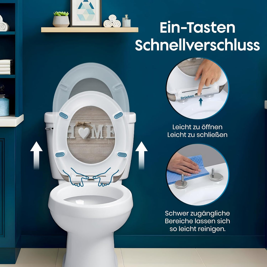 Toilettendeckel Mit Absenkautomatik | WC Sitz Mit Absenkautomatik | Klodeckel Mit Absenkautomatik |