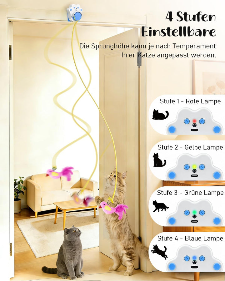 Elektrisches Katzenspielzeug, Interaktives Katzenspielzeug Mit Fernbedienung, 360° Automatische Bewe