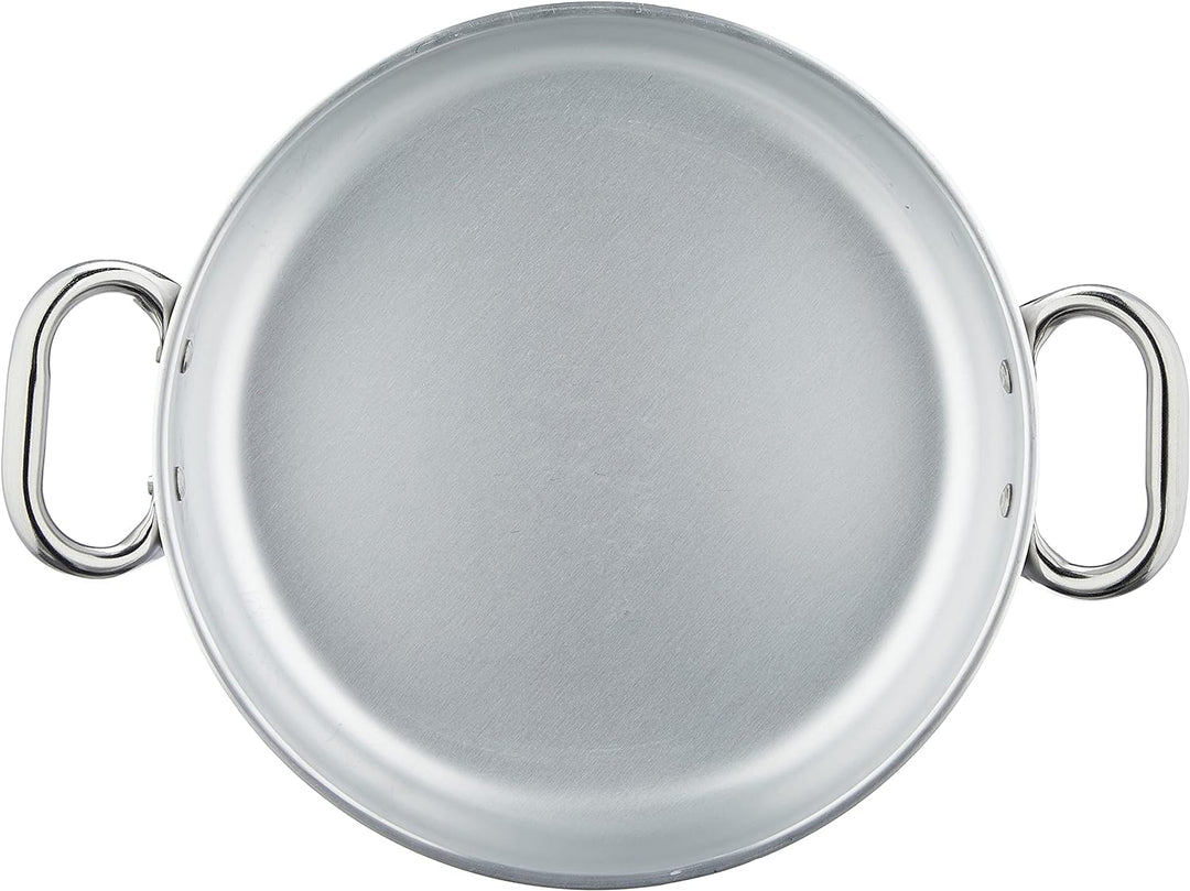 Pentole Agnelli ALMR111028 Strahlungspfanne, professionelles Aluminium 5 mm, 28 cm, 28 cm