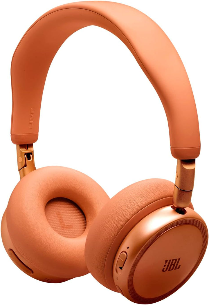 JBL Live 680NC Kabellose On‑Ear‑Kopfhörer mit Noise Cancelling, Orange | Bluetooth 6.0, Personalisie