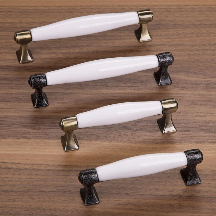 SO-TECH® 10er SET Schubladengriff MARIE Retrogriffe Altsilberoptik BA 128 mm 10x Altsilberoptik - BA