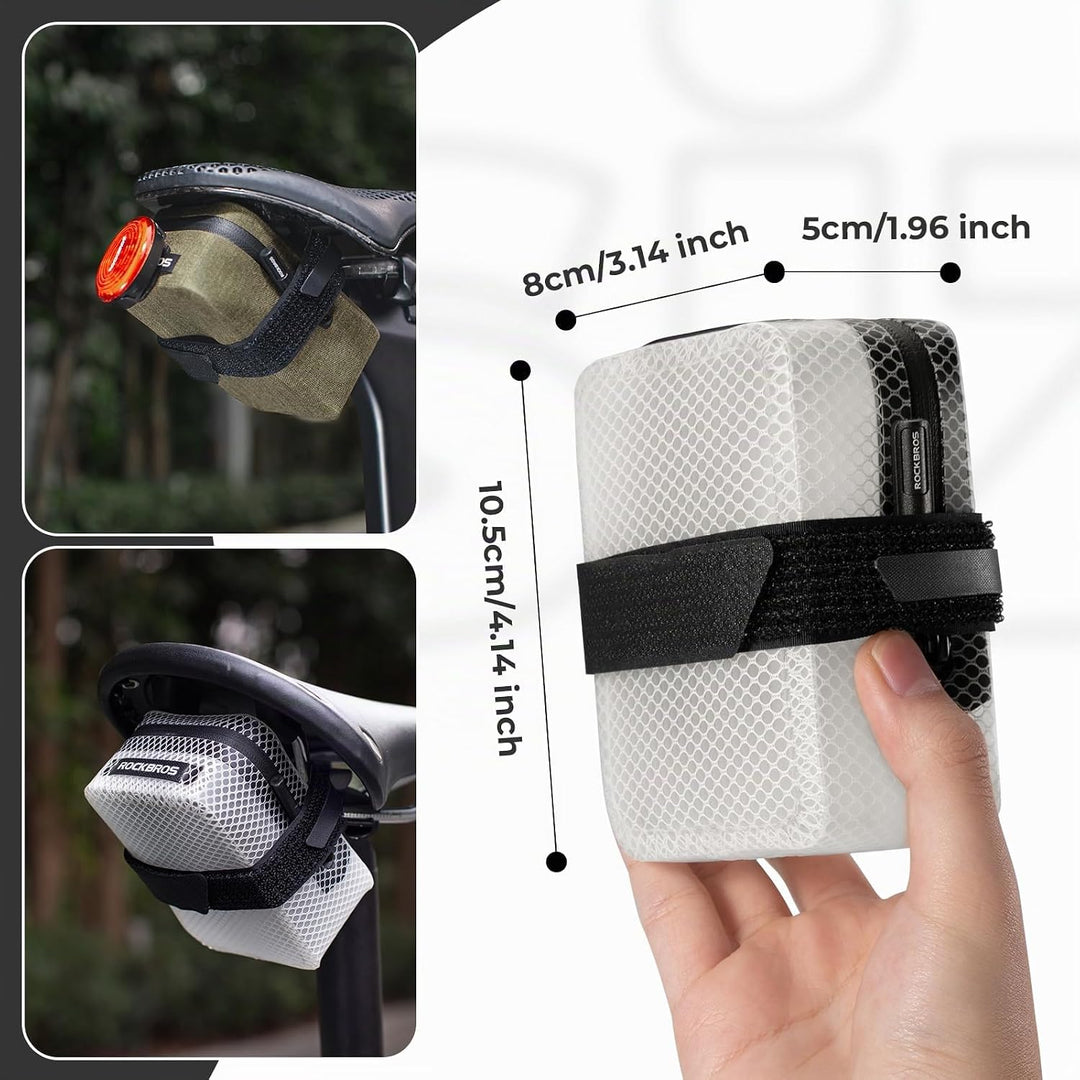 ROCKBROS Fahrrad Satteltasche Mini fahrradtasche wasserdichte und Leichte Sattelstützentasche für Re