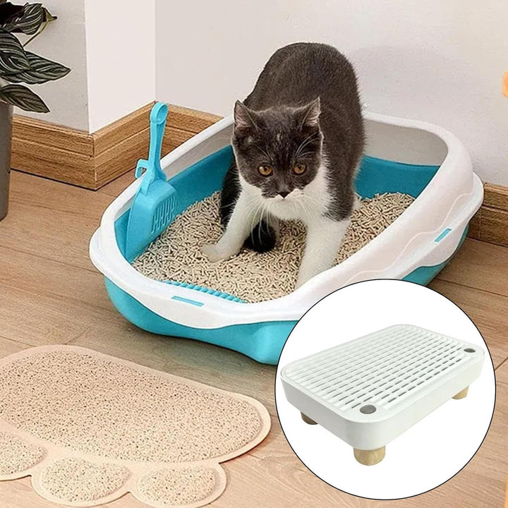 Katzenklo Rampe,Stufe Für Ältere Katzen Mit Filterfunktion - rutschfeste Kätzchen Katzenklo Matte -