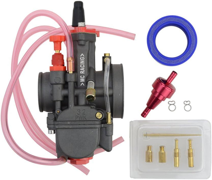 GOOFIT 32mm PWKVergaser Ersatz für 2 oder 4 Hub Motor 125cc 250cc Motorrad Dirtbike Scooter 32mm Ver