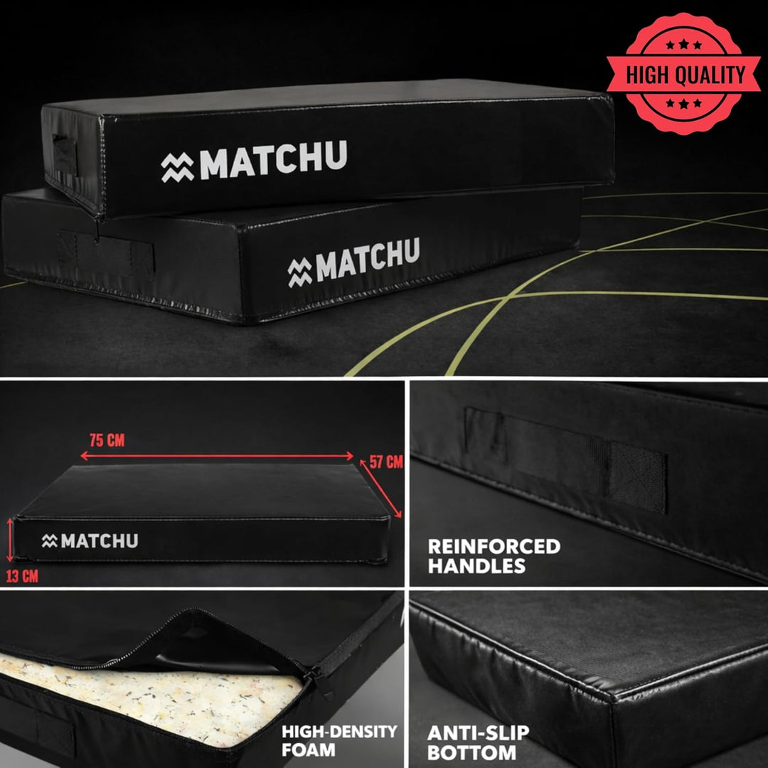 MATCHU - Drop Pads - 2er Set - Hochwertige Dämpfung - Strapazierfähiger Schaumstoff - Strapazierfähi