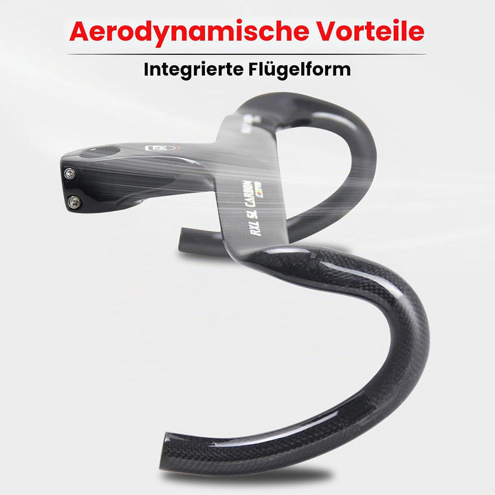 RXL SL 1-1/8" integrierter Carbon Rennradlenker Internes Routing Fahrradabwurflenker Carbon Rennrad