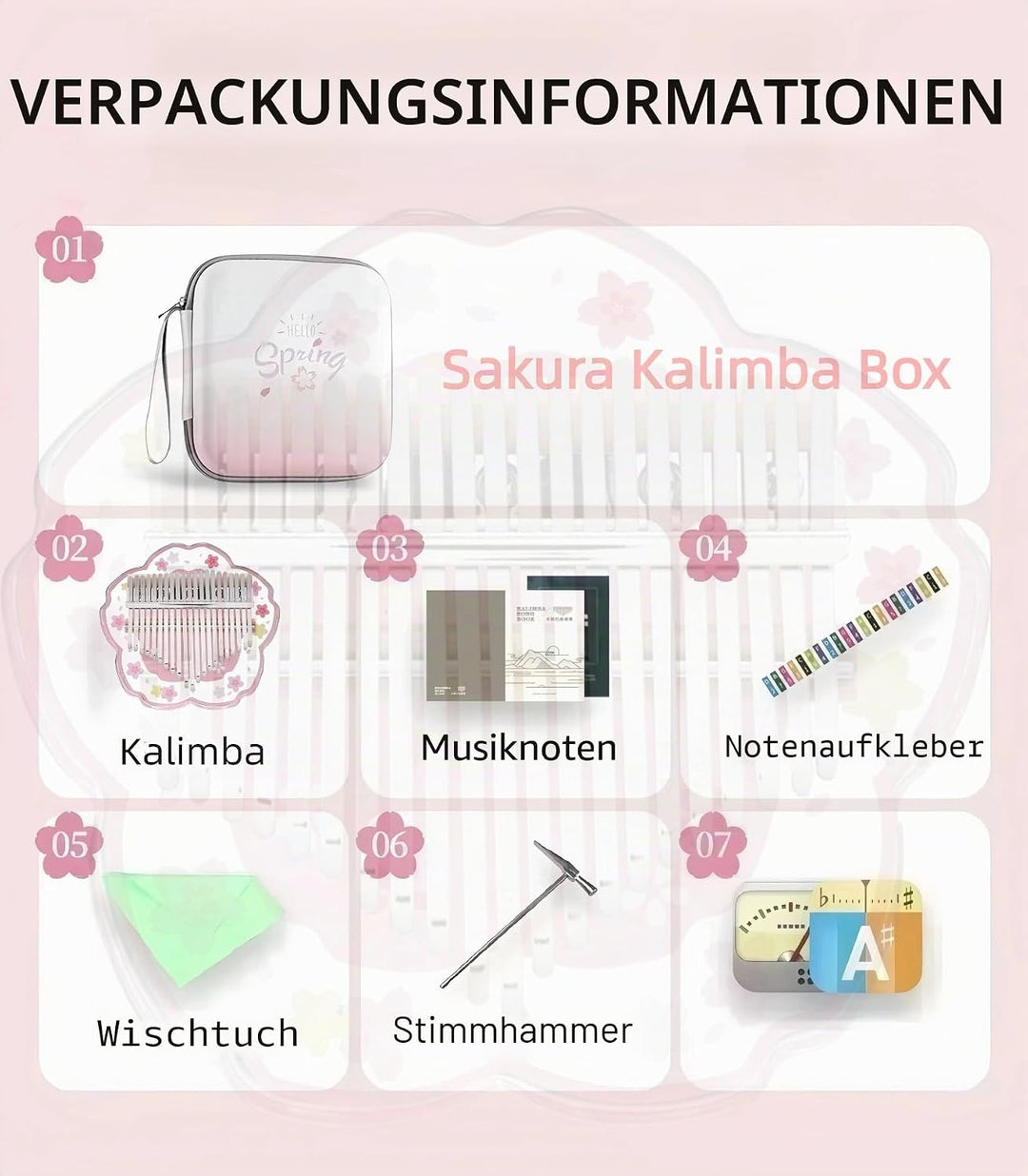 Kalimba 21 Schlüssel, Crystal Fingerklaviere，Professionelle Daumenklavier Carlimba, Mbira Instrument