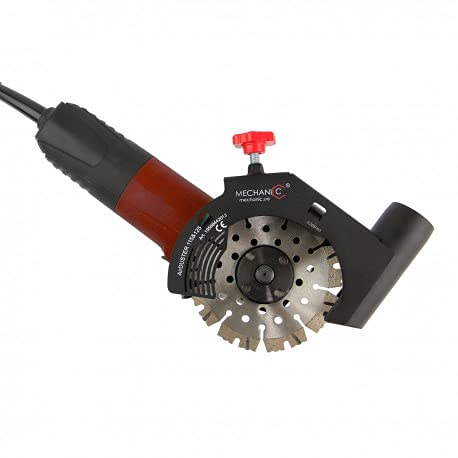 MECHANIC AirDuster 125mm Staubabsaugung Winkelschleifer für Diamanttrennscheiben passsend für 115mm