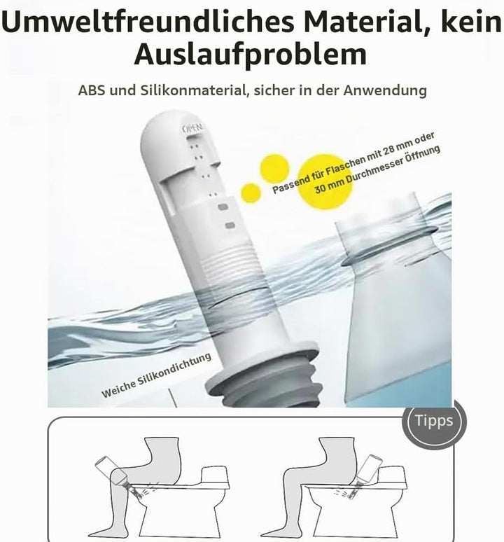 Zooma Portable Bidet, 3pcs Reise Bidet Handbrause für Toilette Outdoor, Camping Flasche Sprühflasche