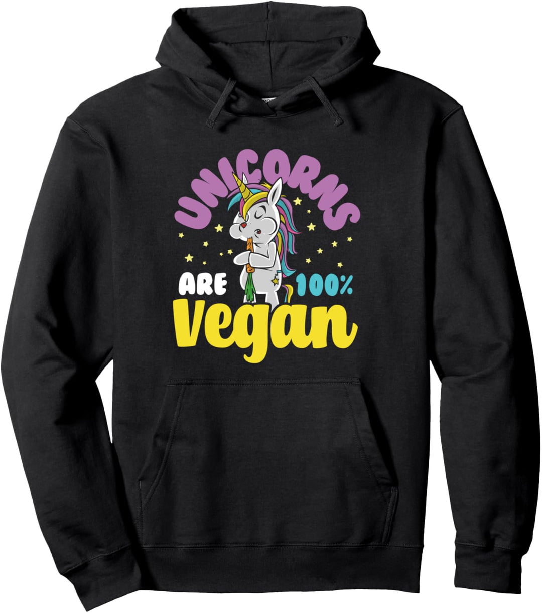 Einhörner sind 100% veganes Einhorn Pullover Hoodie