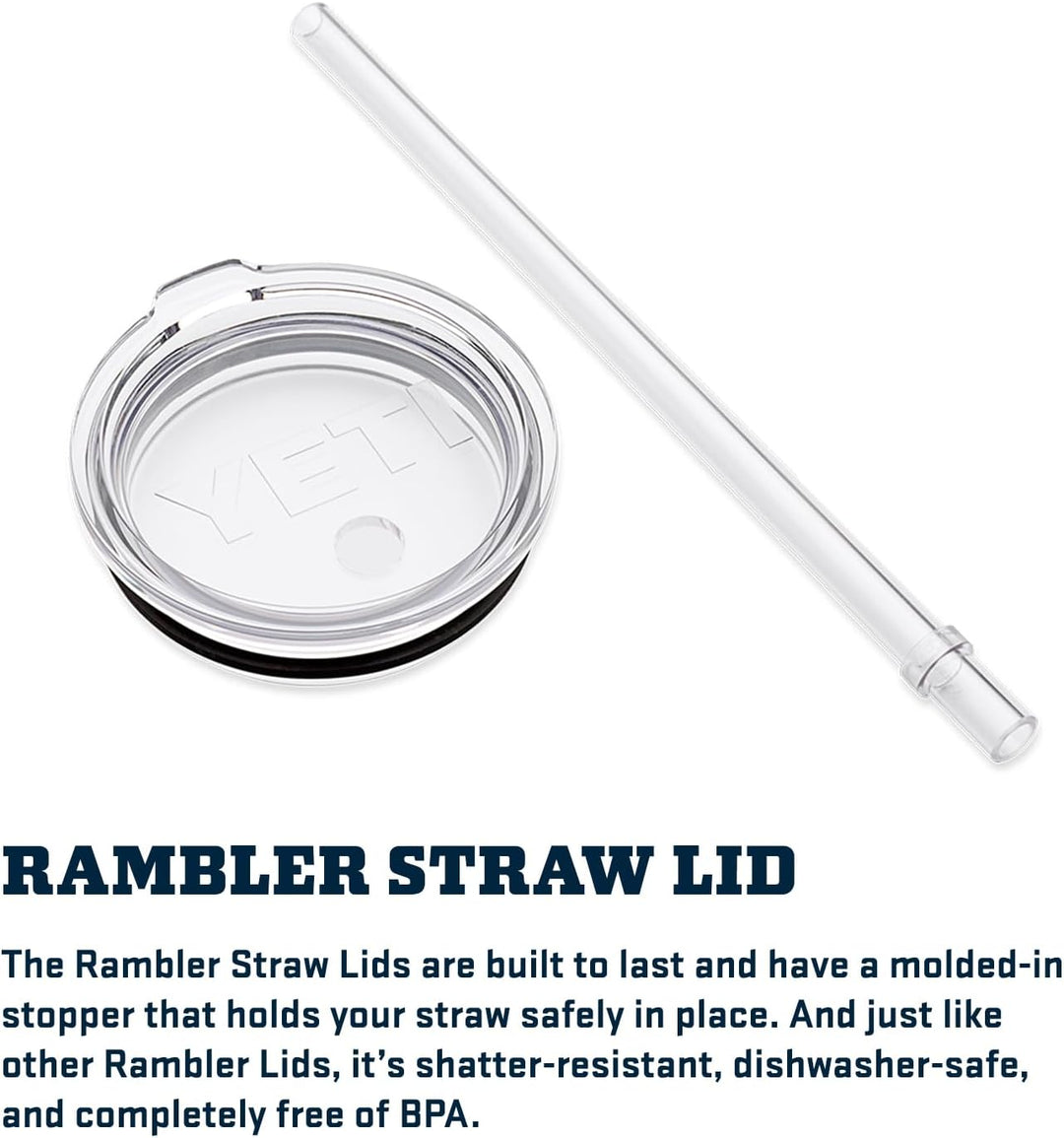 YETI 21071010014 Rambler Strohhalm-Deckel, transparent, 567 g 0,5 kg, 0,5 kg