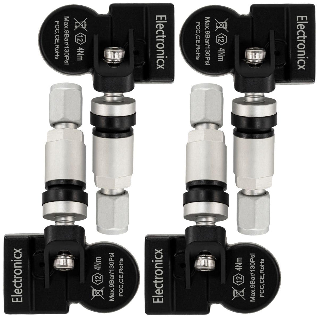 4x RDKS TPMS Reifendrucksensor Reifendruckkontrollsystem Metallventil Silber passend für 2 3 5 6 CX3