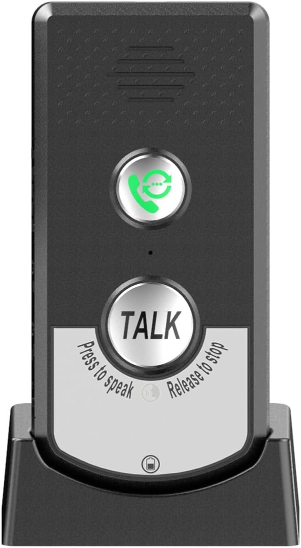 Sarini 2-Wege-Gegensprechanlage mit Sprachfunktion, kabellose Gegensprechanlage mit super grosser Re