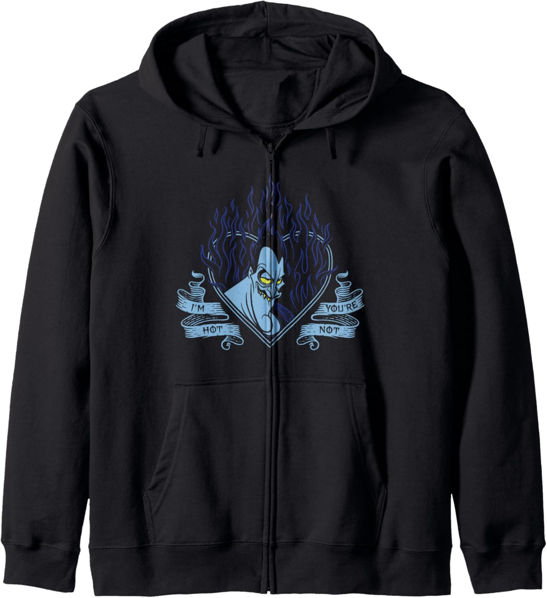 Disney Villains Valentinstag Hades I'm Hot Vintage Logo Kapuzenjacke