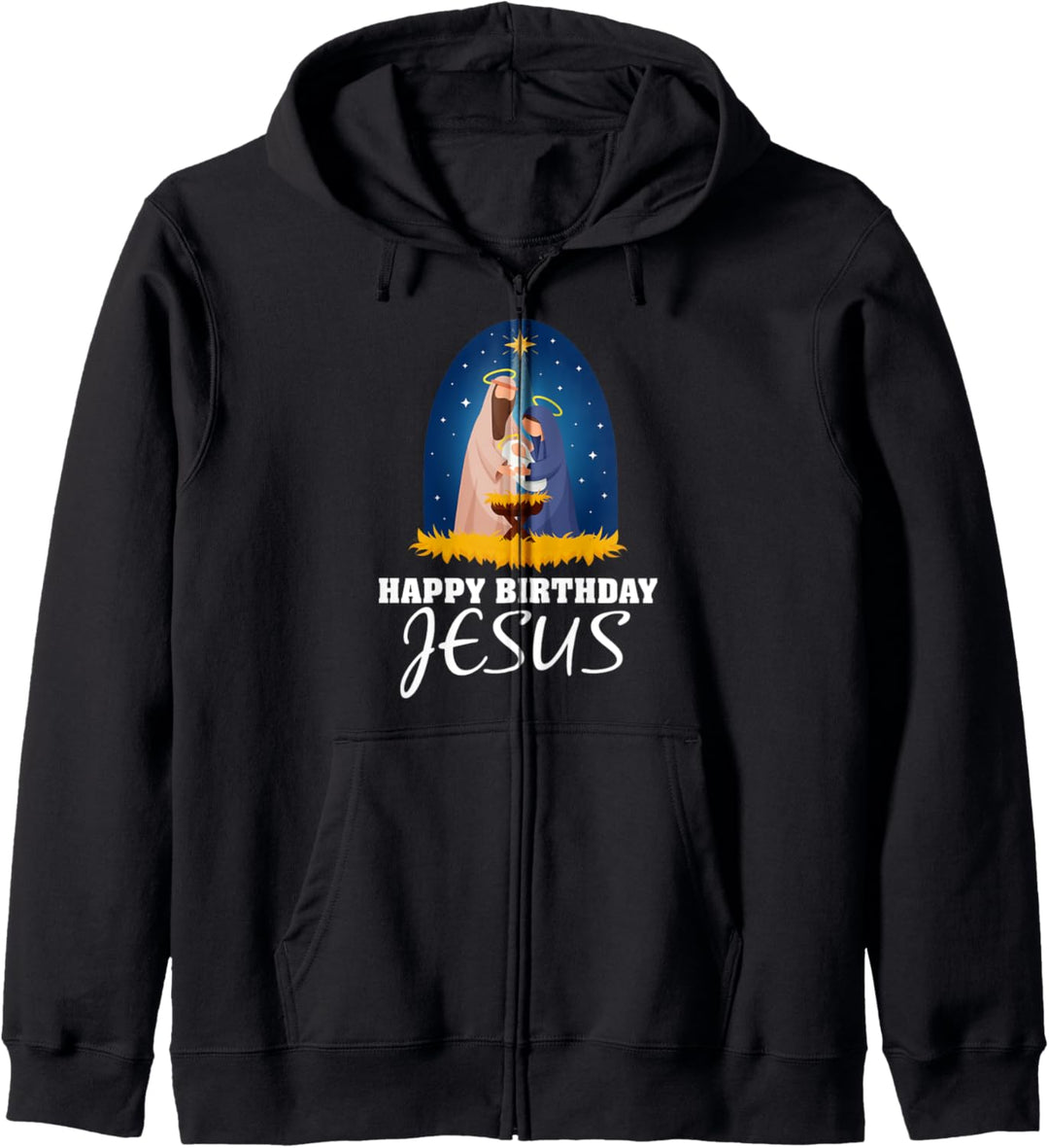 Happy Birthday Jesus - Weihnachten Advent Krippe Norden Kapuzenjacke