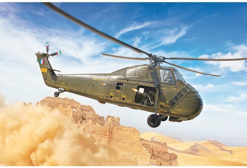 Italeri 2776S 1:48 HUS-1 Sea Horse/UH-34D, originalgetreue Nachbildung, Modellbau, Basteln, Hobby, K