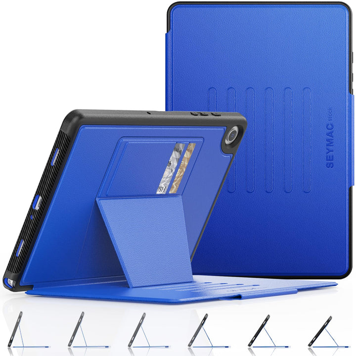SEYMAC stock Hülle für Samsung Galaxy Tab A9 Plus/ A9+ 11 Zoll, Stossfeste Hülle mit [Mehreren Winke