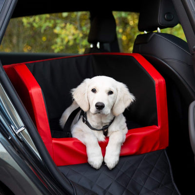 CopcoPet Rücksitz Hundeautositz Autohundebett Hundebett Transportbett Autoschondecke (55 x 105 x 38