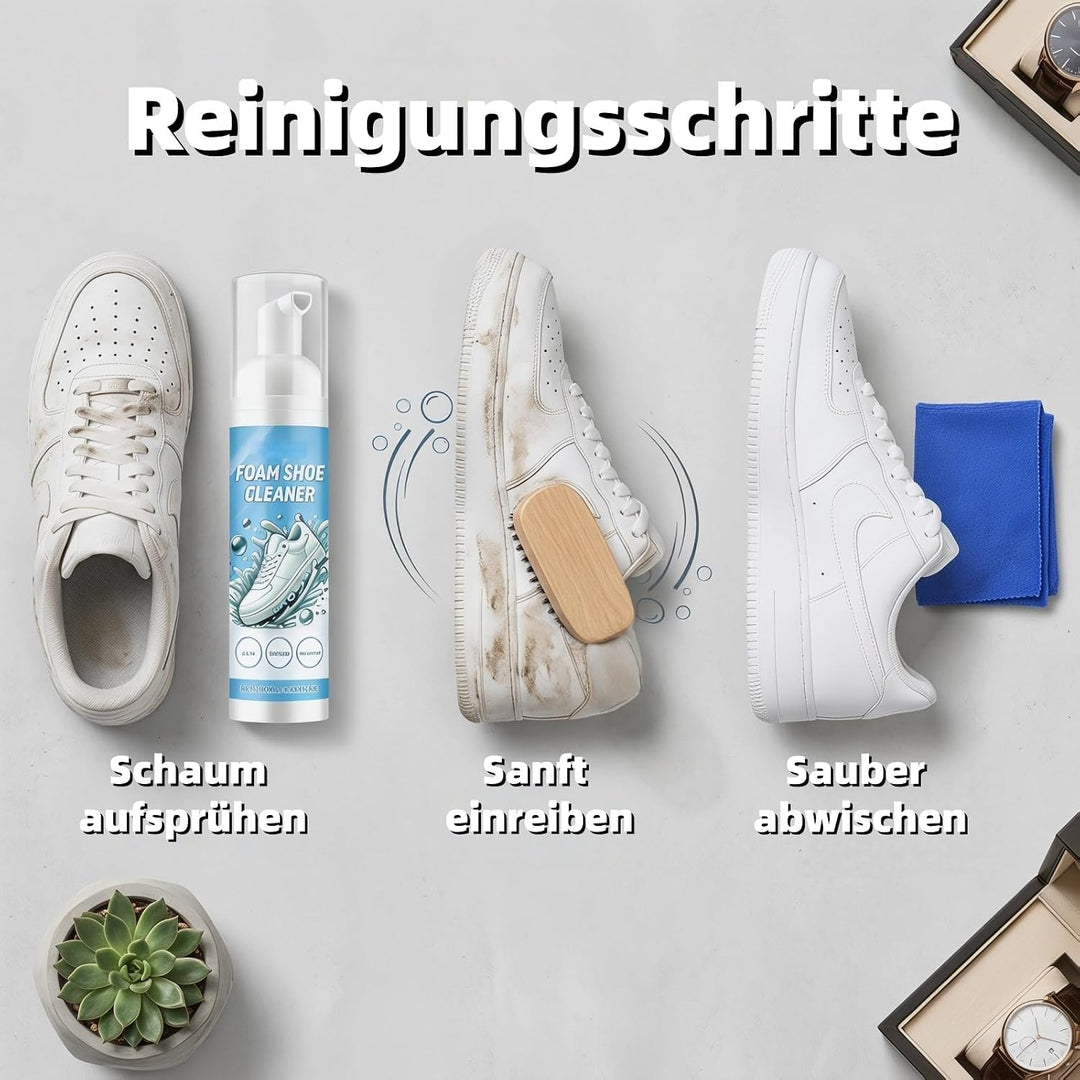 SHENYI 10-in-1 Sneaker Cleaner Set Enthält Reinigungsspray Reinigungspaste Reinigungstuch Reinigungs