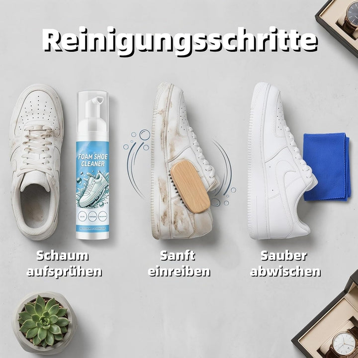 SHENYI 10-in-1 Sneaker Cleaner Set Enthält Reinigungsspray Reinigungspaste Reinigungstuch Reinigungs
