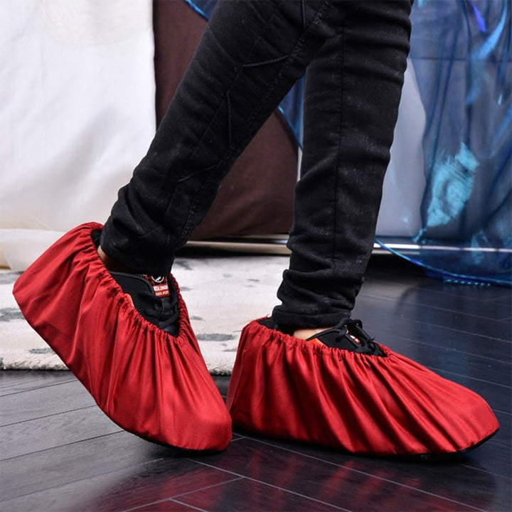 5 Paare Schuhüberzieher Anti-Rutsch Sohle 5 Farbige Flanell Schuh Bedeckung Staubfrei Überschuhe für