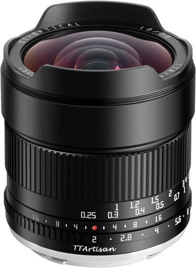 TTARTISAN 10mm F2.0 APS-C ASPH. Ultraweitwinkel Kameraobjektiv Manueller Fokus Tragbares Objektiv fü