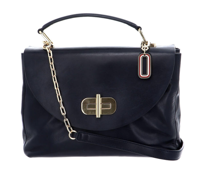 Tommy Hilfiger Soft Turnlock Satchel Sky Captain