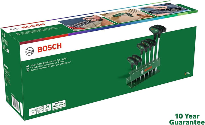Bosch Sechskantschraubendreher-Set mit T-Griff 7-teilig 7-tlg. Set | Hex, 7-tlg. Set | Hex