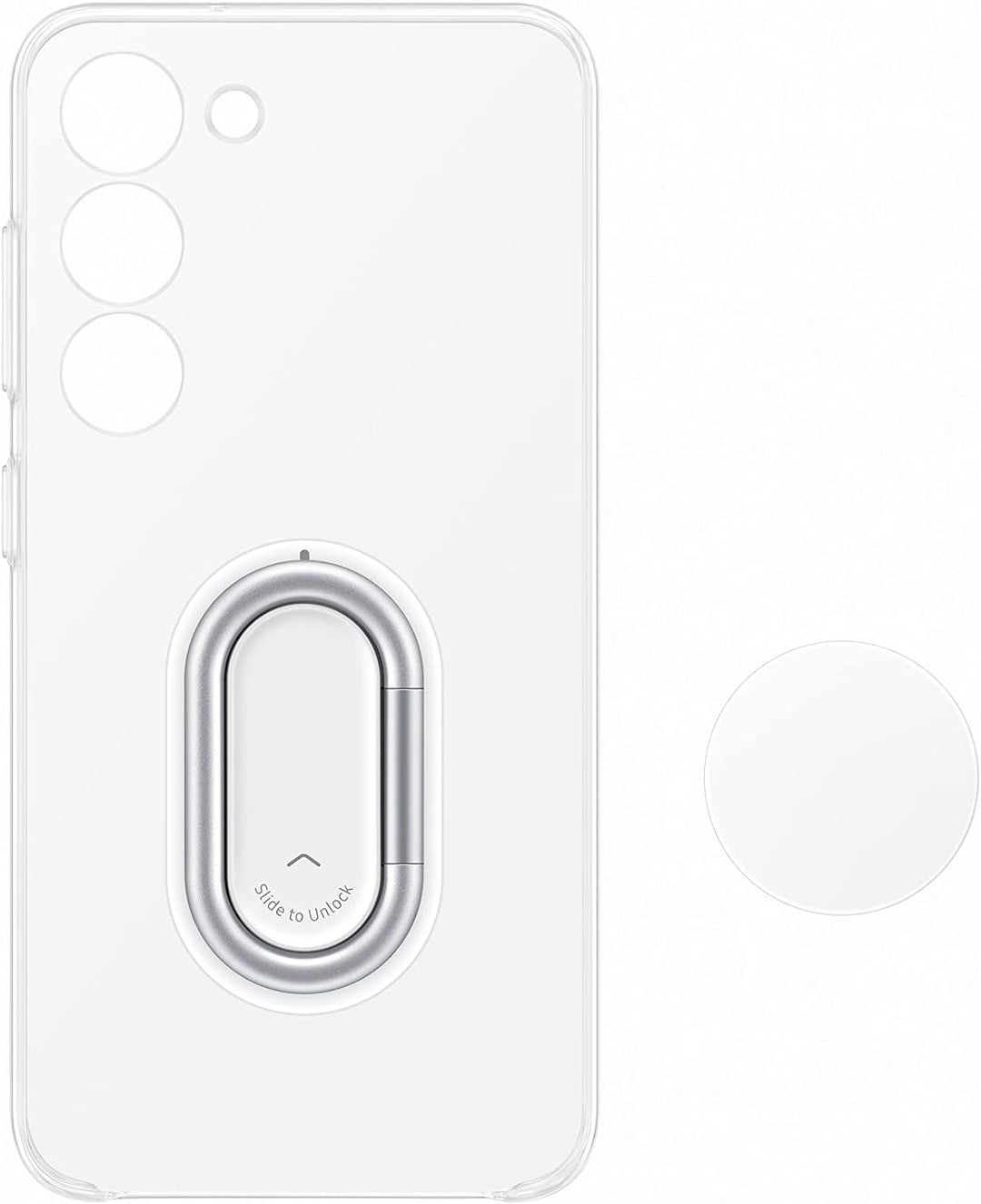 Samsung Clear Gadget Smartphone Case EF-XS911 für Galaxy S23, Handy-Hülle, Standfuss, Durchsichtig,