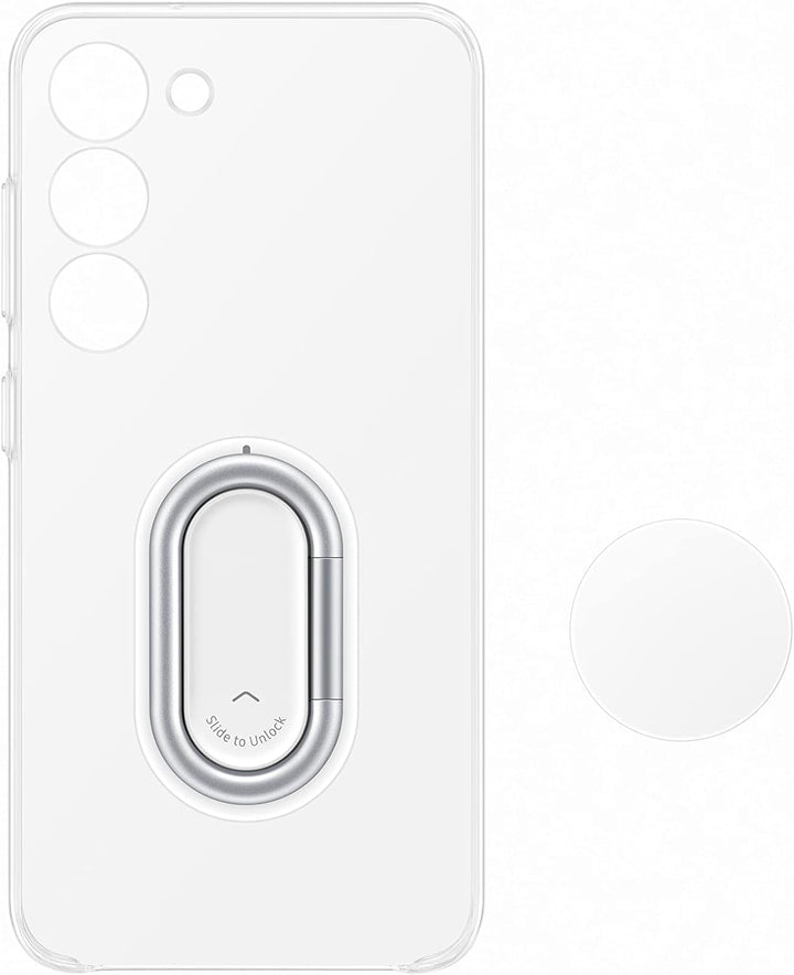 Samsung Clear Gadget Smartphone Case EF-XS911 für Galaxy S23, Handy-Hülle, Standfuss, Durchsichtig,