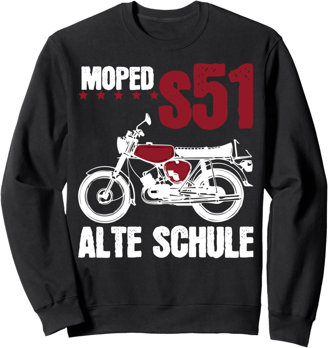 Alte Schule Moped Simson S51 Sweatshirt