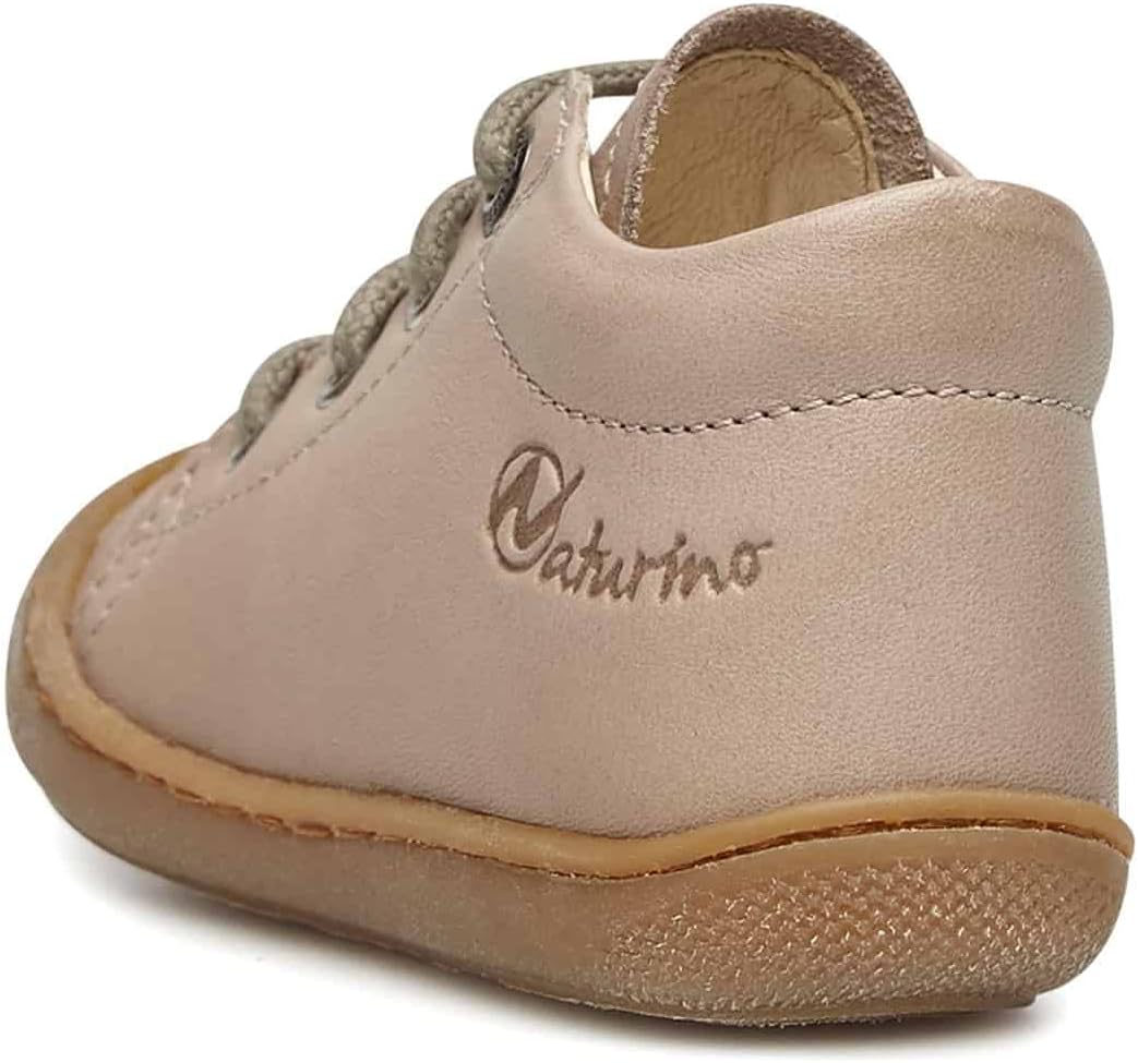 Naturino Cocoon-Lauflernschuh aus Nappaleder-Blau 19 EU Taubengrau Beige, 19 EU Taubengrau Beige