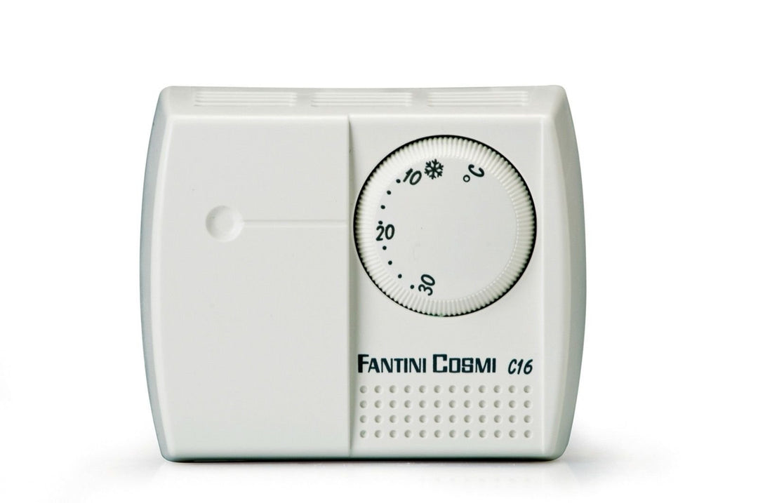 Fantini Cosmi Thermostat elektromechanisch A Dehnung von Gas, weiss, C16 Standard, Standard