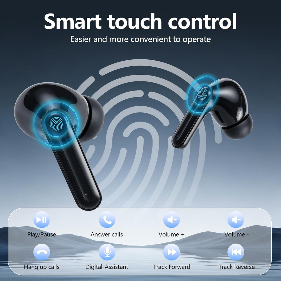 Bluetooth Kopfhörer, In Ear Kopfhörer Kabellos Bluetooth 5.3 mit 4 ENC Noise Cancelling Mic, 72H Spi