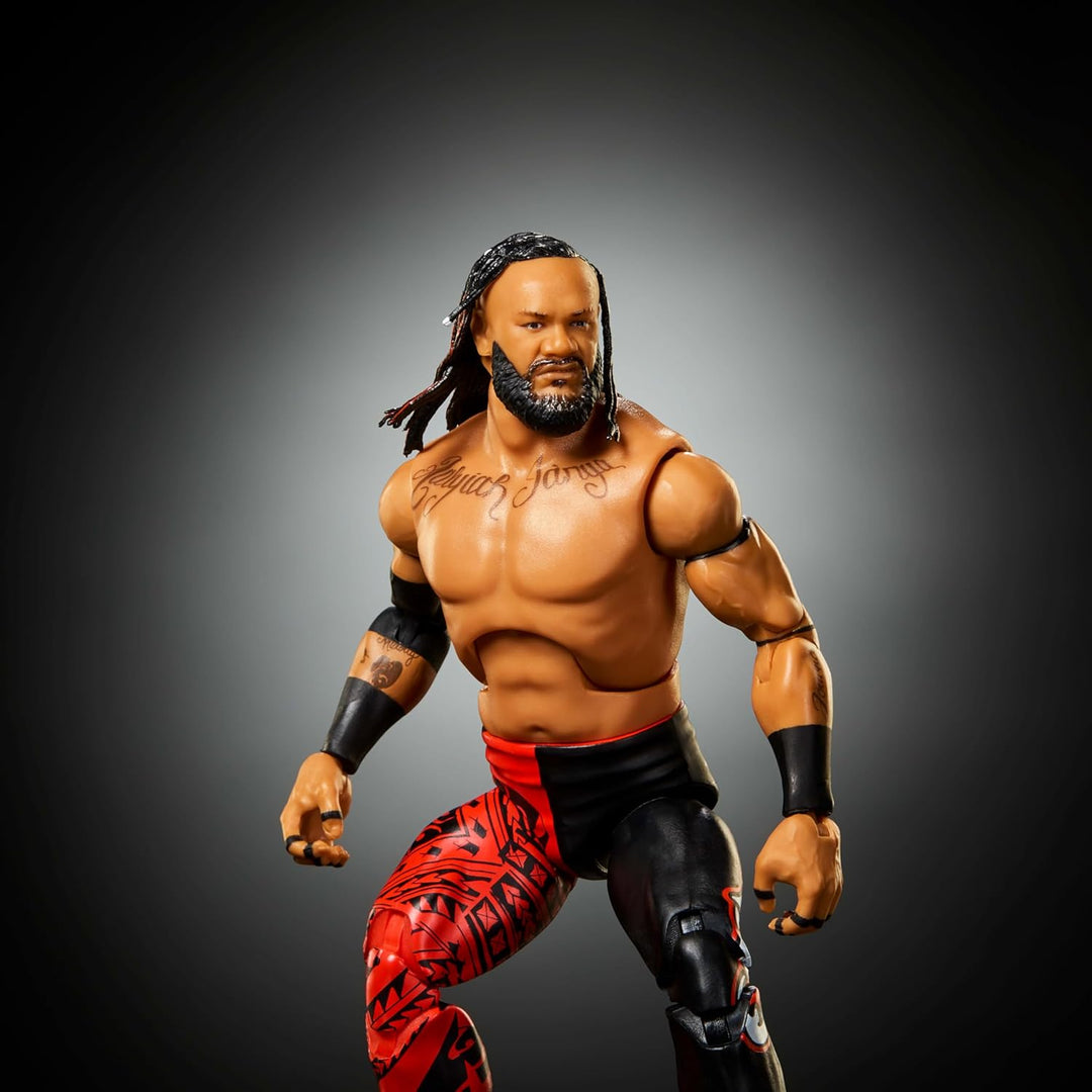 Mattel WWE Elite Actionfigur & Zubehör, Serie #125 Set, 15,2 cm grosses Sammlerstück Jacob Fatu mit