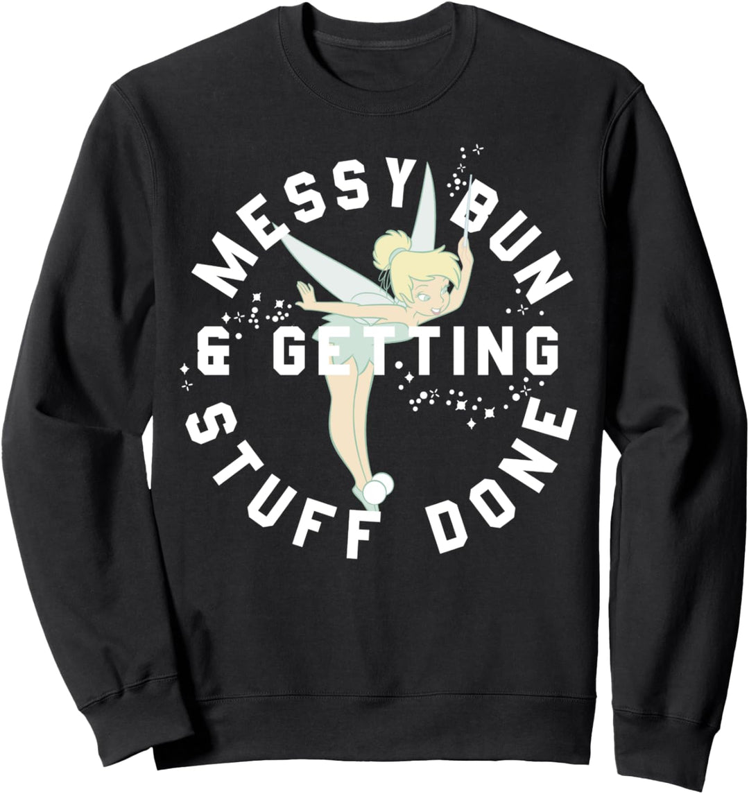 Disney Peter Pan Tinker Bell Messy Bun Getting Stuff Done Sweatshirt