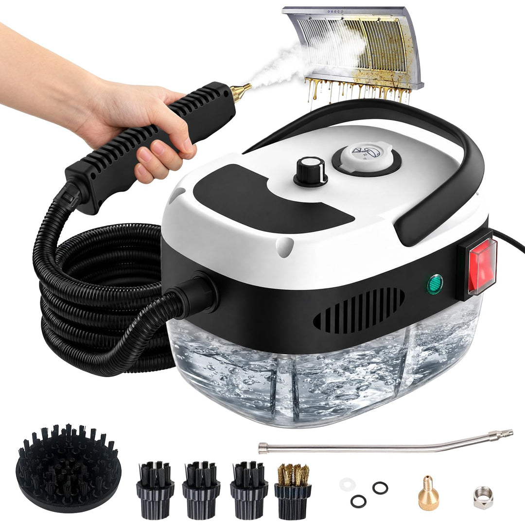 Dampfreiniger Handgerät,6-stufig einstellbarer Dampfreiniger,2500W Hochdruck Handdampfreiniger mit 1