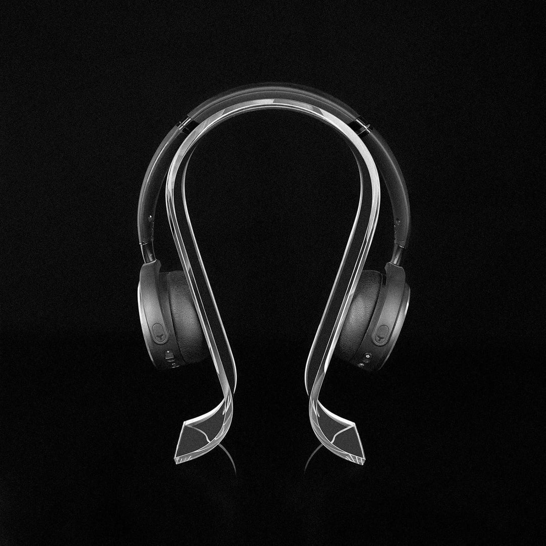 GEEKRIA Acryl-Kopfhörerständer, Kopfhörerhalter, On-Ear-Kopfhörerständer, Omega-Headset-Halter, Komp
