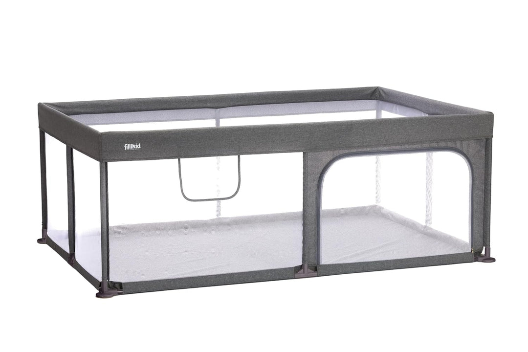 Fillikid Baby Laufgitter gross 180 x 120 cm Höhe 68 cm | Laufstall Baby xxl klappbar | Schutzgitter,