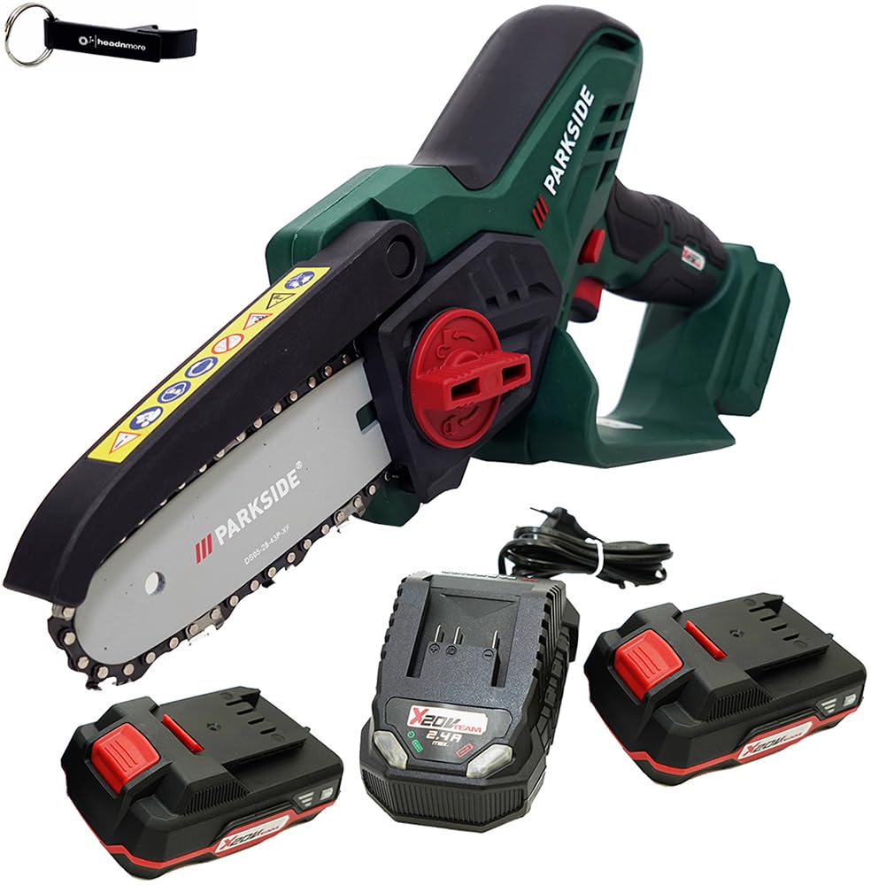 HEADNMORE® Bundle - PARKSIDE® 20V Akku Gehölzschneider PAGHS 20 + HEADNMORE® Schlüsselanhänger (2x2A
