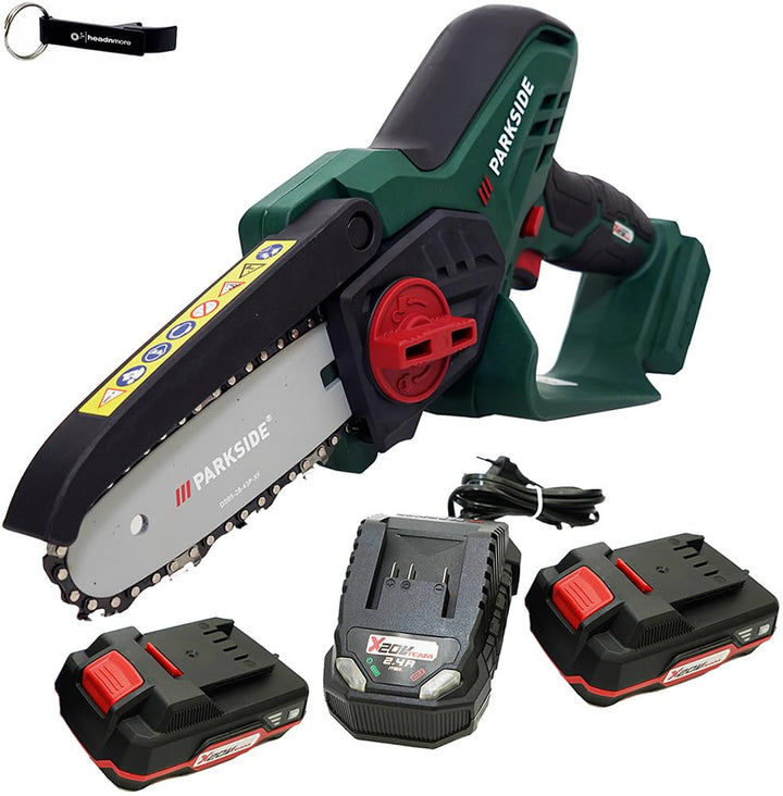HEADNMORE® Bundle - PARKSIDE® 20V Akku Gehölzschneider PAGHS 20 + HEADNMORE® Schlüsselanhänger (2x2A