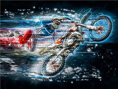 CALVENDO Puzzle Motocross 1000 Teile Lege-Grösse 64 x 48 cm Foto-Puzzle Bild von Peter Roder, 1000 T