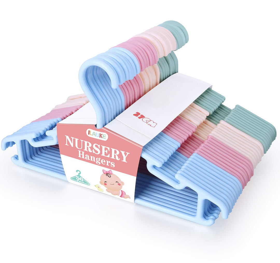 ilauke Kleiderbügel Kinderkleiderbügel 36 STK. Baby Kleiderbügel Hangers Aufbewahrung Kleiderbuegel